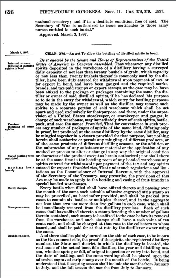 Bottle In Bond Part 1 - The Whiskey Library