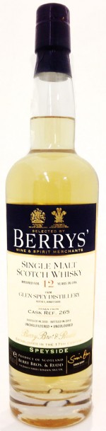 Buy Berrys' Glen Spey 12 Year Old Single Malt Scotch Online