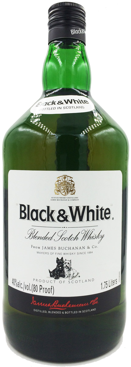 White blend. Виски Black&White Blended Scotch 40%, 1,0л.