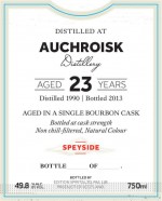 Buy First Editions Auchroisk 23 Year Old Single Malt Scotch Online