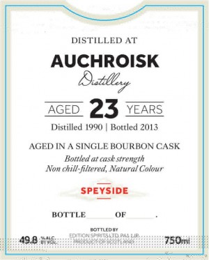 First-Editions-Auchroisk-23-Year-Old-Single-Malt-Scotch Buy First Editions Auchroisk 23 Year Old Single Malt Scotch Online