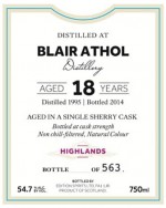 Buy First Editions Blair Athol 18 Year Old Single Malt Scotch Online