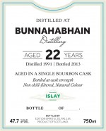 Buy First Editions Bunnahabhain 22 Year Old Single Malt Scotch 1991 Online