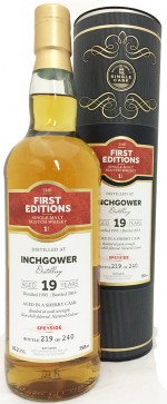 Buy First Editions Inchgower 19 Year Old Single Malt Scotch Online