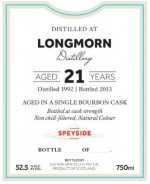 Buy First Editions Longmorn 21 Year Old Single Malt Scotch Online