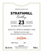 Buy First Editions Strathmill 23 Year Old Single Malt Scotch 1989 Online