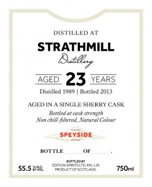Buy First Editions Strathmill 23 Year Old Single Malt Scotch 1989 Online