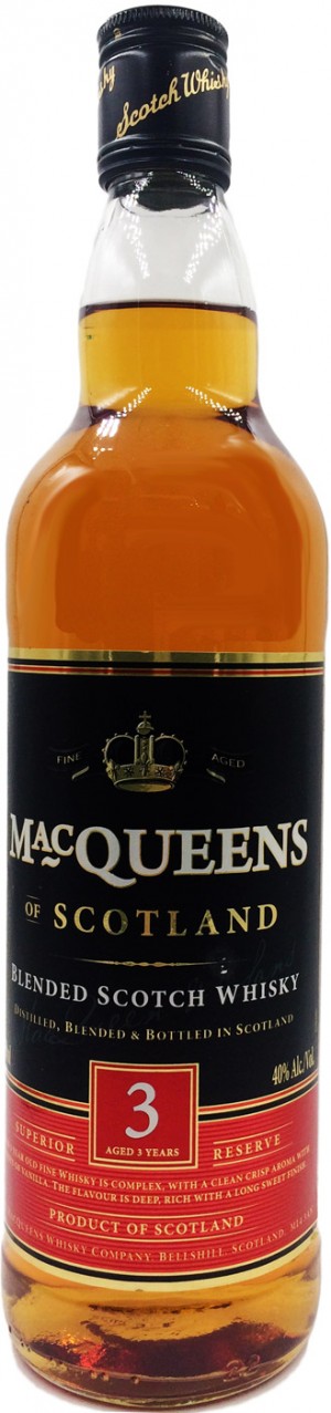 Buy MacQueens 3 Year Old Blended Scotch Whisky Online