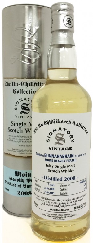 Buy Signatory Bunnahabhain Moine Heavily Peated 7 Year Old Single Malt Scotch 2008 Online