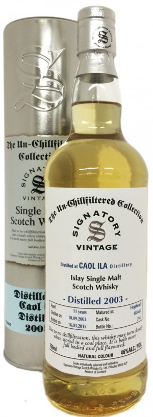 Buy Signatory Caol Ila 11 Year Old Single Malt Whisky 2003 Online